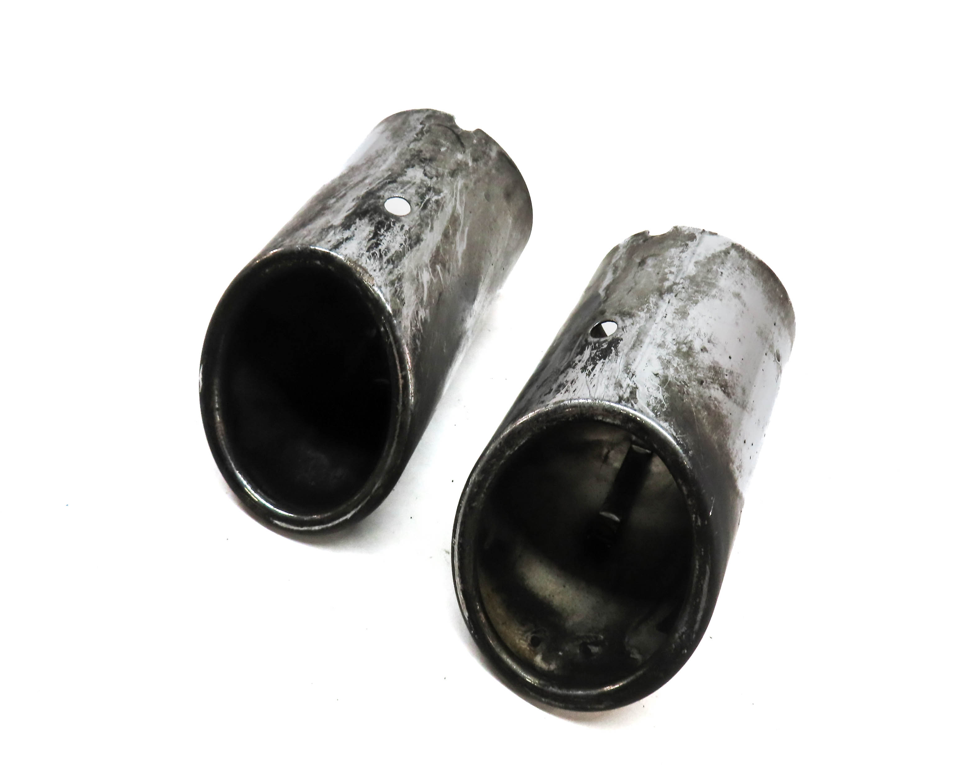 2011-2012 AUDI A8 (D4 4H) REAR LEFT & RIGHT MUFFLER EXHAUST TIP SET-2 — exact item pictured